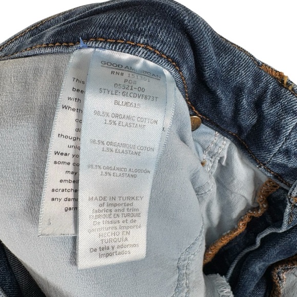 Good American Skinny High Waisted Rise Women’s 18 Blue615 Denim Jeans Stretchy - Picture 7 of 7